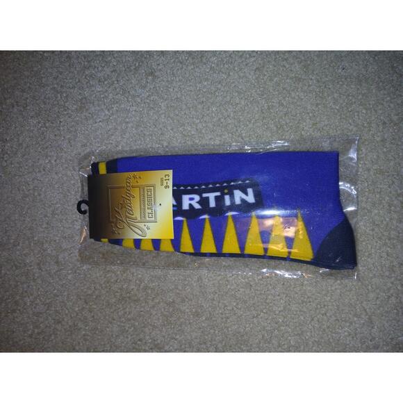 HGC MARTIN SHOWTIME SOCKS, PURP, YLW P,9-13,NWT - Picture 1 of 1